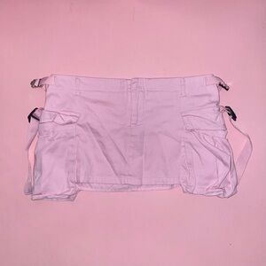 Forever21 Pink Cargo Mini Skirt